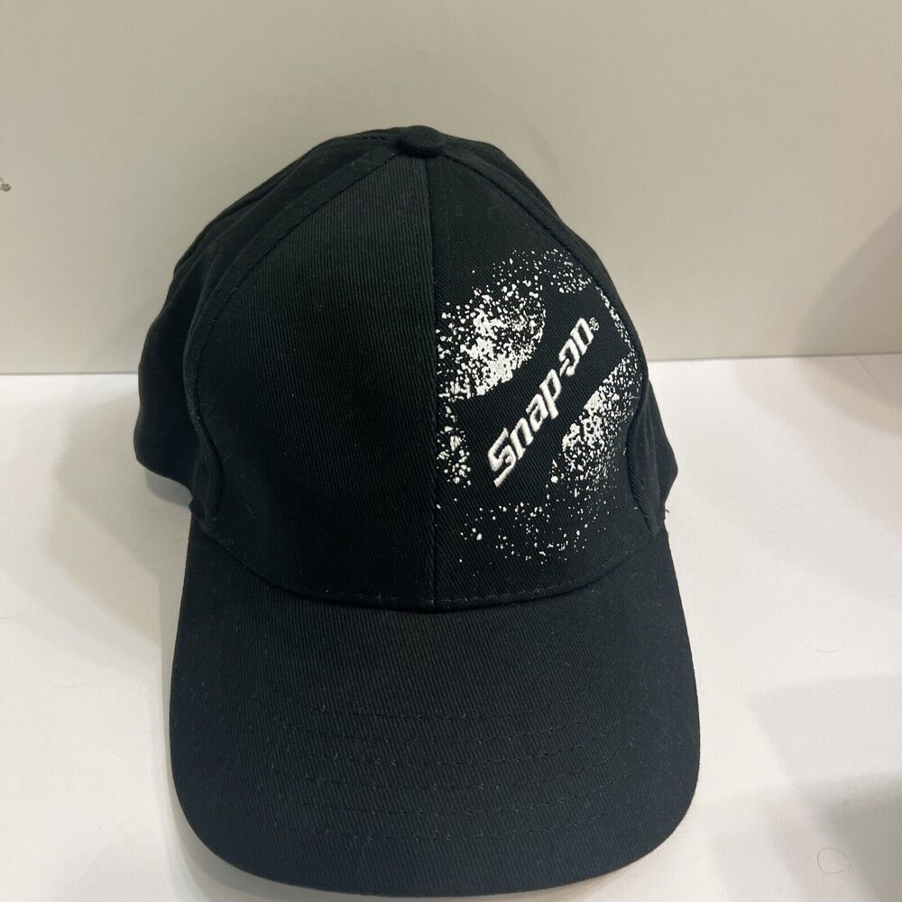Snap-On Tools Hat Baseball Cap Cotton Black White Splatter K-Products One Size
